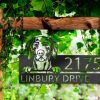 Personalized Weimaraner Dog Cute Puppy Address Sign House Number Plaque Custom Metal Sign 2