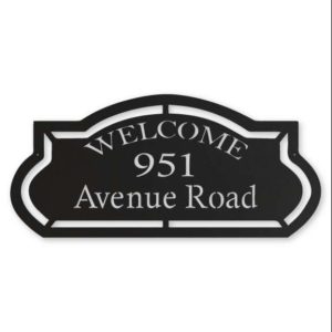 Personalized Welcome Address Sign House Number Plaque Custom Metal Sign