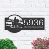 Personalized Western Cowboy Wild West Horse Ranch Address Sign House Number Plaque Custom Metal Sign 1