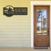 Personalized Western Cowboy Wild West Horse Ranch Address Sign House Number Plaque Custom Metal Sign 3