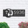 Personalized Yin Yang Guitar Guitarist Player Address Sign House Number Plaque Custom Metal Sign 1