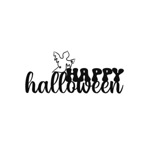 Ghost Happy Halloween Metal Sign Halloween sign metal wall art Halloween Decor Home 1