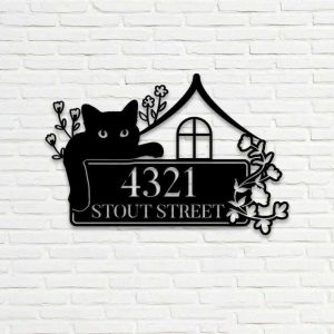 Personalized Address Sign House Number Plaque Custom Metal Sign