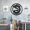 Personalized Atlanta Hawks Sign V3 NBA Basketball Wall Decor Gift for Fan Custom Metal Sign 3