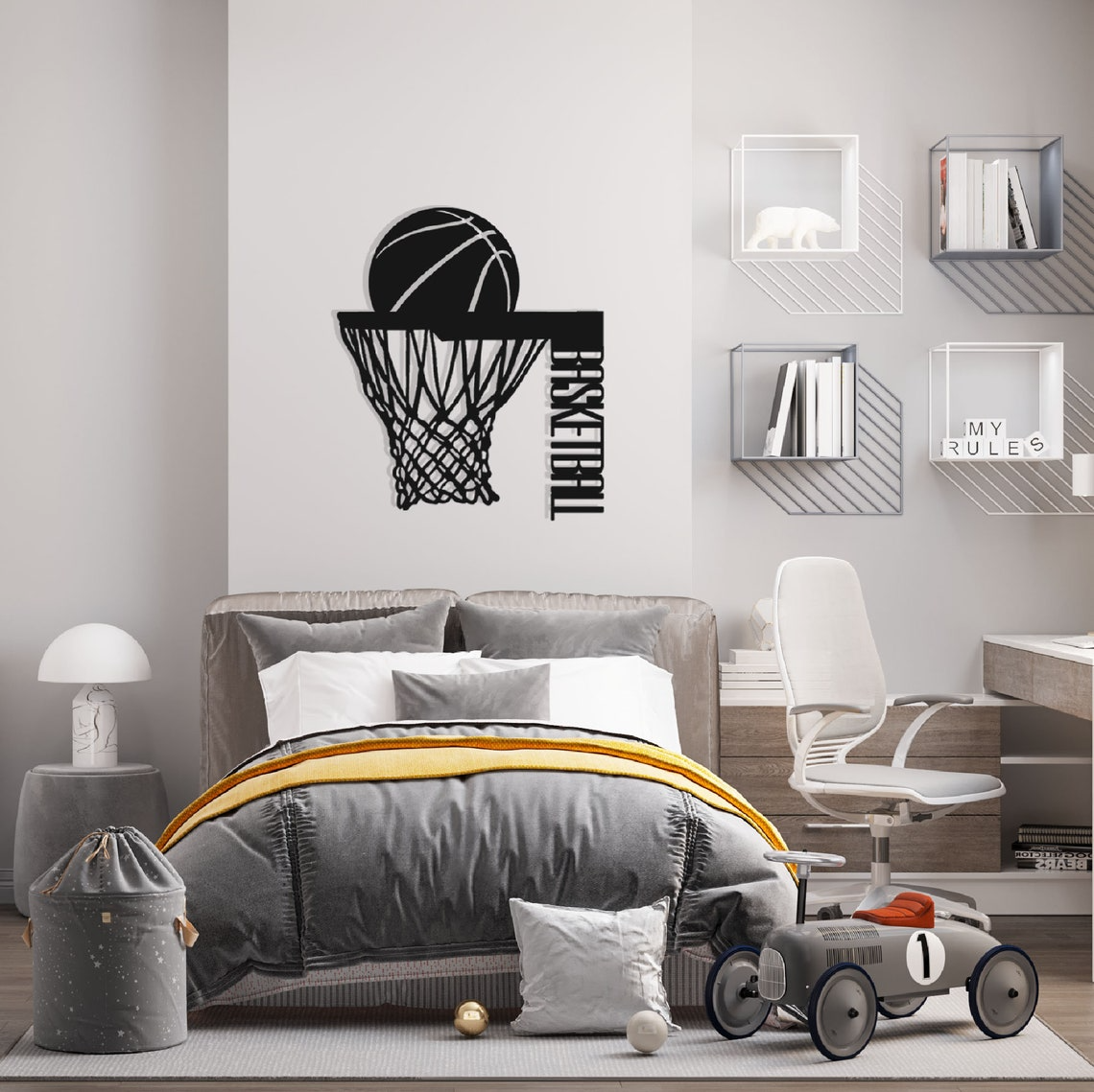 Basketball Gift Basketball Art Basketball Room Decor Zebra -  in 2023