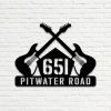 Personalized Bass Guitar Address Sign Guitar Player Music Band House Number Plaque Custom Metal Sign 2