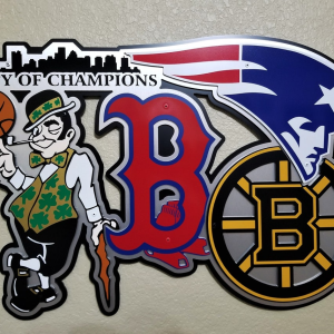 Personalized Boston Celtics V2 NBA Basketball Wall Decor Gift for Fan Custom Metal Sign