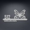 Personalized Butterfly Address Sign Butterfly Lovers House Number Plaque Custom Metal Sign 3