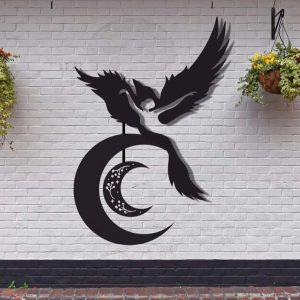 Personalized Celestial Lady Phoenix Yoga Studio Home Decor Custom Metal Sign