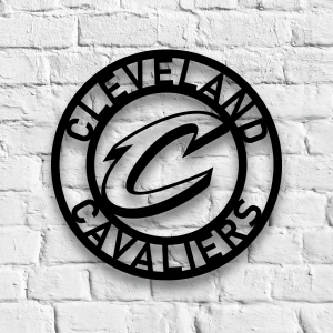 Personalized Cleveland Cavaliers Sign V3 NBA Basketball Wall Decor Gift for Fan Custom Metal Sign