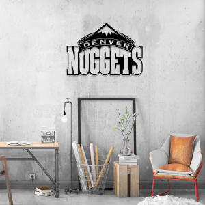 Personalized Denver Nuggets Sign NBA Basketball Wall Decor Gift for Fan Custom Metal Sign 3