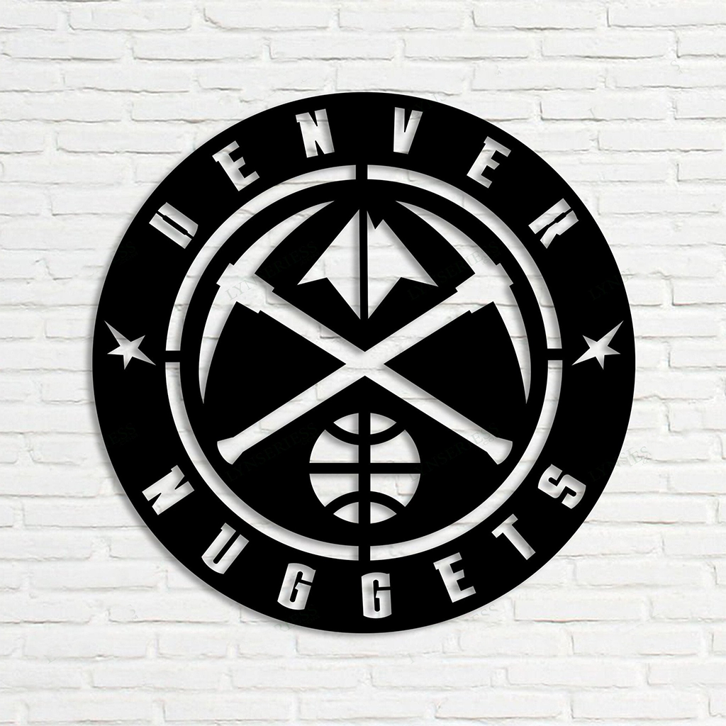 Personalized Denver Nuggets Sign V3 NBA Basketball Wall Decor Gift for Fan Custom Metal Sign 1