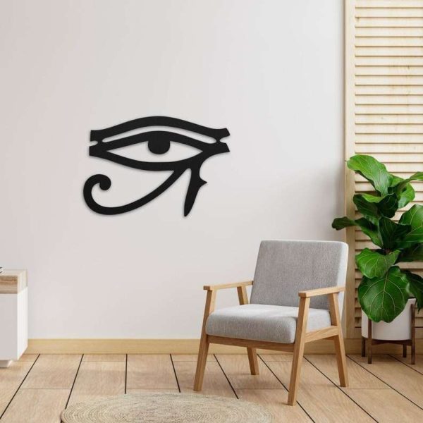 Personalized Eye of Horus Egyptian Aesthetic Yoga Studio Home Decor Custom Metal Sign