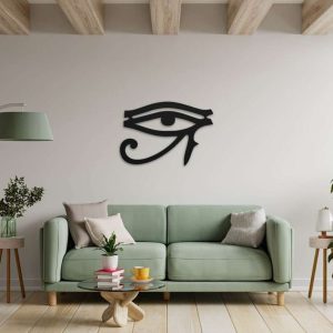 Personalized Eye of Horus Egyptian Aesthetic Yoga Studio Home Decor Custom Metal Sign 3