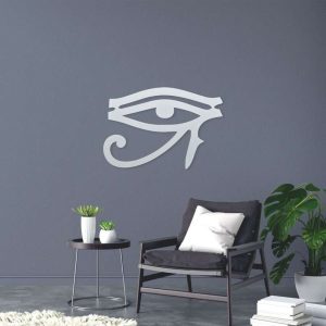 Personalized Eye of Horus Egyptian Aesthetic Yoga Studio Home Decor Custom Metal Sign 4