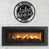 Personalized Family Lake House with Established Date Metal Sign Lake Life Lake Home Decor Custom Metal Sign 2