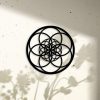 Personalized Fibonacci Seed of Life Yoga Studio Home Decor Sacred Geometry Modern Mandala Custom Metal Sign 2 Personalized Fibonacci Seed of Life Yoga Studio Home Decor Sacred Geometry Modern Mandala Custom Metal Sign 2