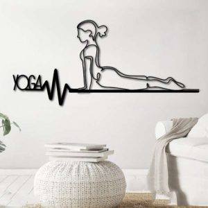 Personalized Fitness Center Yoga Gym Yoga Studio Sign V2 Minimalism Home Decor Custom Metal Sign