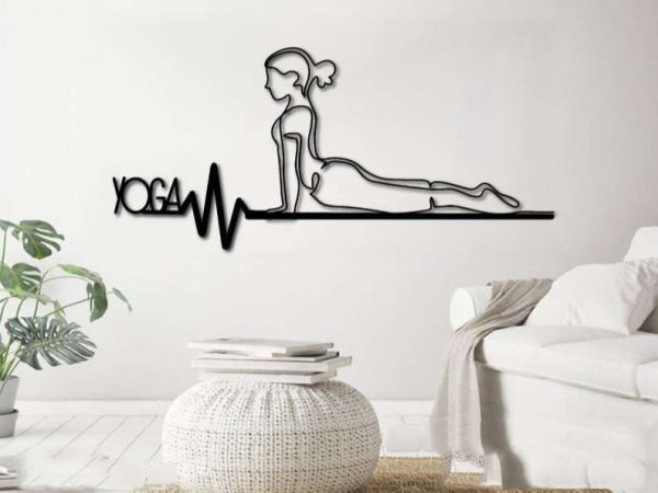 Personalized Fitness Center Yoga Gym Yoga Studio Sign V2 Minimalism Home Decor Custom Metal Sign