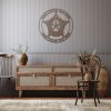 Personalized Five Point Star Police Badge Sign Police Officer Anniversary Gift Patriotic Decor Gift Custom Metal Sign 3