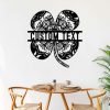 Personalized Four Leaf Clover Mandala Yoga Studio Home Decor Luck of the Irish Custom Metal Sign 2