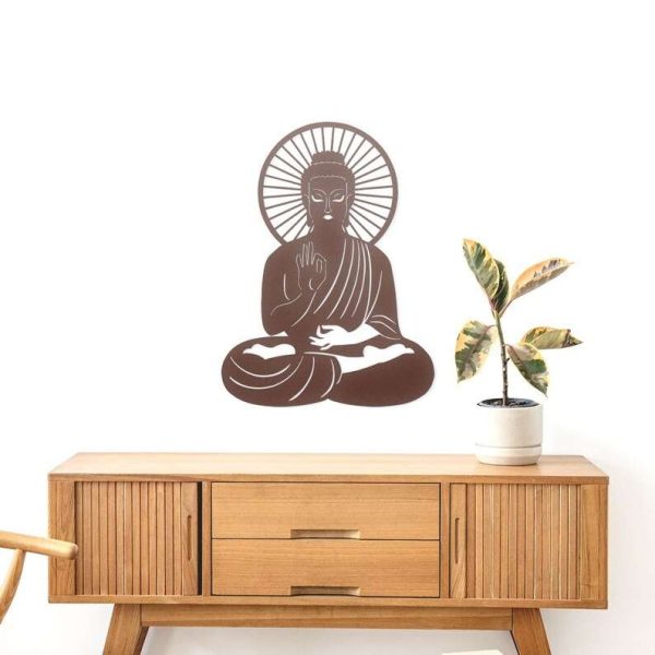 Personalized Gautama Buddha Yoga Studio Home Decor Custom Metal Sign