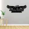 Personalized Hot Rod with Wings Memorial Sign Hot Rod Lover Memorial Custom Metal Sign 1