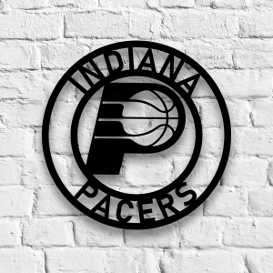 Personalized Indiana Pacers Sign NBA Basketball Wall Decor Gift for Fan Custom Metal Sign 1