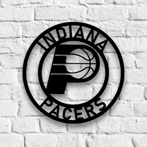 Personalized Indiana Pacers Sign NBA Basketball Wall Decor Gift for Fan Custom Metal Sign