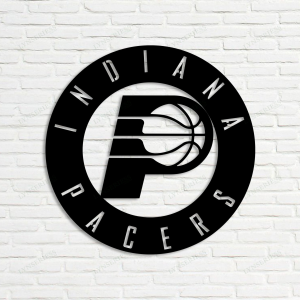 Personalized Indiana Pacers Sign V1 NBA Basketball Wall Decor Gift for Fan Custom Metal Sign 1