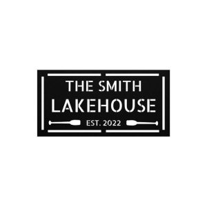 Personalized Lake House Boating Sign Lakehouse Beach House Home Decor Custom Metal Sign 2