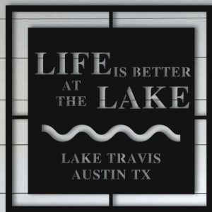 Personalized Lake House Sign Life is Better at the Lake Lakehouse Beach House Home Decor Custom Metal Sign