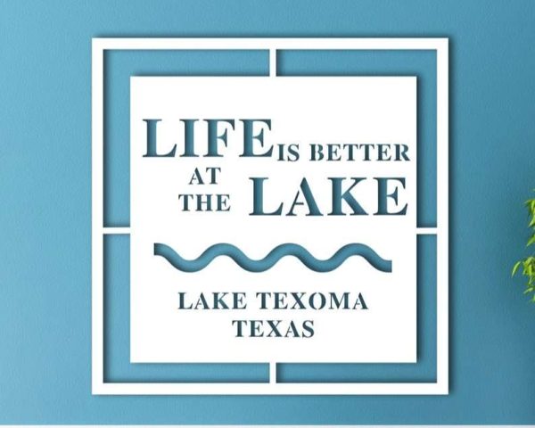 Personalized Lake House Sign Life is Better at the Lake Lakehouse Beach House Home Decor Custom Metal Sign