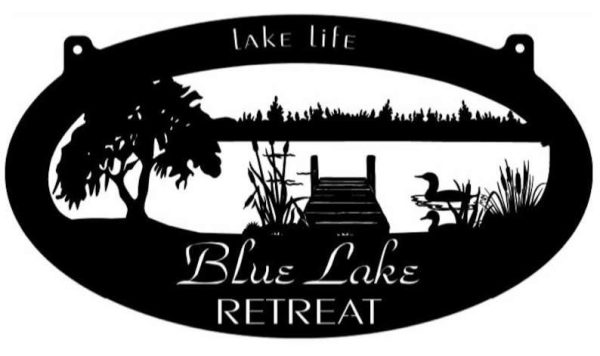 Personalized Lake Life Retreat Lake Dock Sign Lakehouse Beach House Home Decor Custom Metal Sign