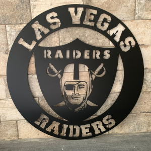 Personalized Las Vegas Raiders Logo Sign NBA Basketball Wall Decor Gift for Fan Custom Metal Sign 1