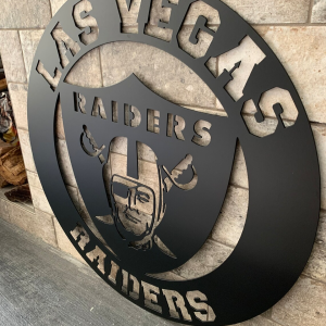 Personalized Las Vegas Raiders Logo Sign NBA Basketball Wall Decor Gift for Fan Custom Metal Sign 2