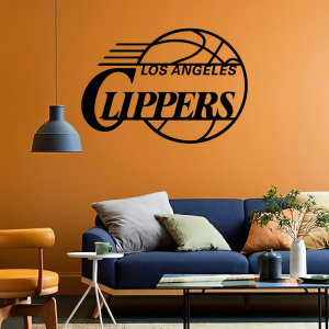 Personalized Los Angeles Clippers Logo Sign NBA Basketball Wall Decor Gift for Fan Custom Metal Sign 2