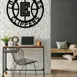 Personalized Los Angeles Clippers Sign V2 NBA Basketball Wall Decor Gift for Fan Custom Metal Sign 3