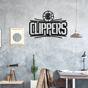 Personalized Los Angeles Clippers Sign V3 NBA Basketball Wall Decor Gift for Fan Custom Metal Sign 2