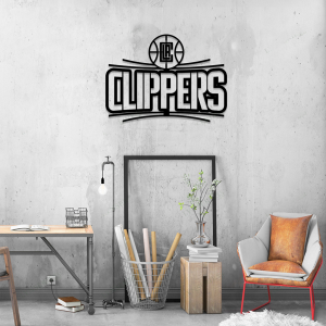 Personalized Los Angeles Clippers Sign V3 NBA Basketball Wall Decor Gift for Fan Custom Metal Sign 3