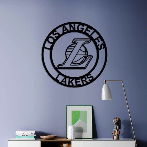 Personalized Los Angeles Lakers V1 NBA Basketball Wall Decor Gift for Fan Custom Metal Sign