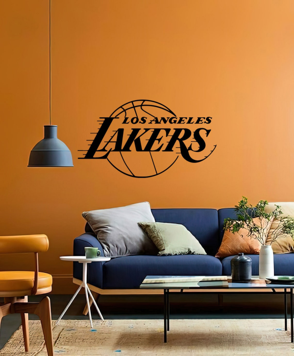 Personalized Los Angeles Lakers V5 NBA Basketball Wall Decor Gift for Fan Custom Metal Sign