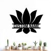 Personalized Lotus Flower Meditation Lover Yoga Studio Home Decor Custom Metal Sign 2