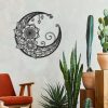 Personalized Mandala Moon Crescent Moon Yoga Studio Home Decor Custom Metal Sign 2