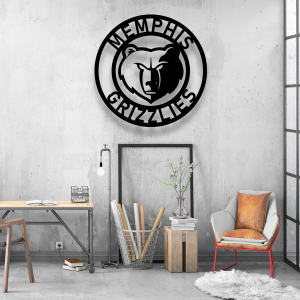 Personalized Memphis Grizzlies Sign V2 NBA Basketball Wall Decor Gift for Fan Custom Metal Sign 3