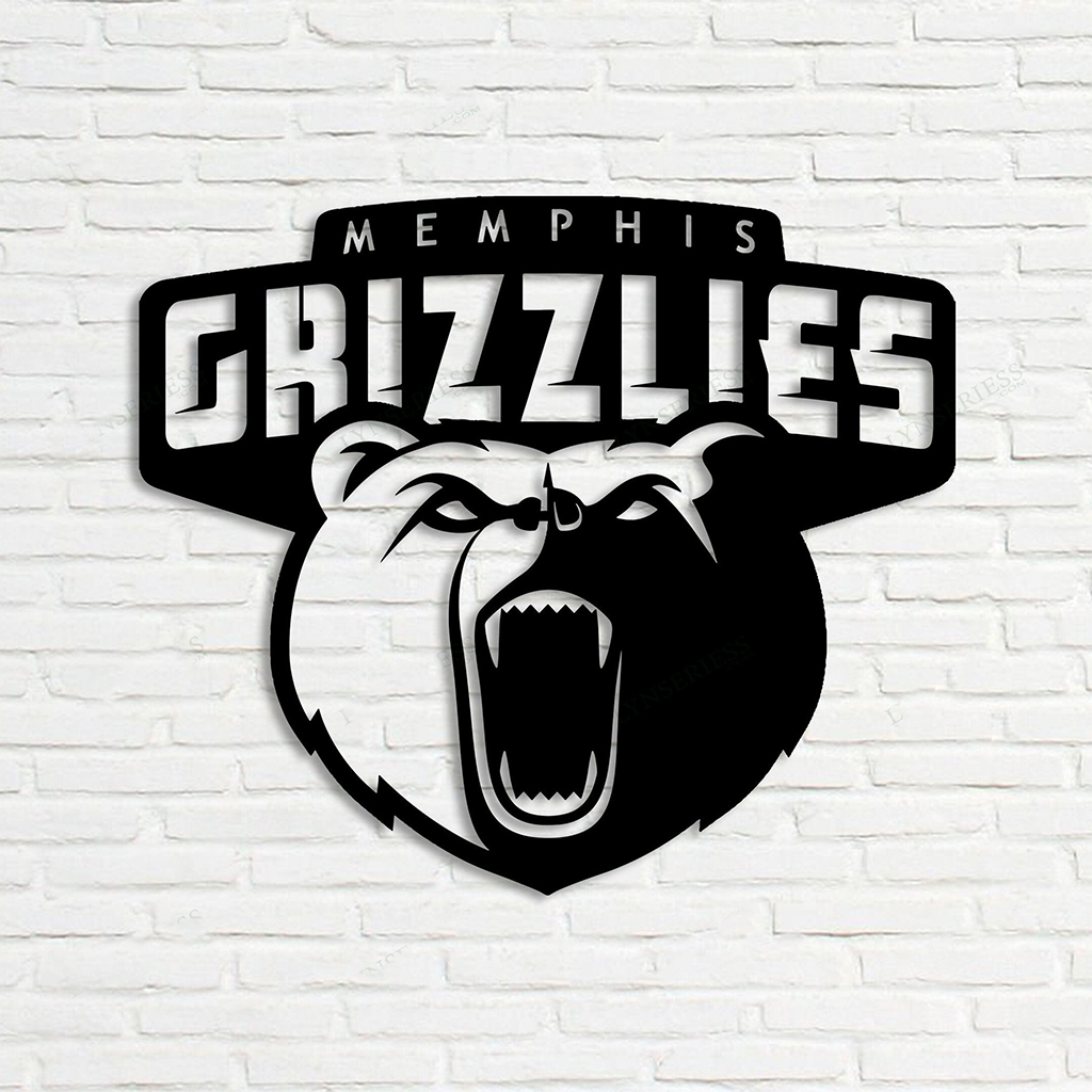 Personalized Memphis Grizzlies Sign V4 NBA Basketball Wall Decor Gift for Fan Custom Metal Sign 1