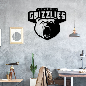 Personalized Memphis Grizzlies Sign V4 NBA Basketball Wall Decor Gift for Fan Custom Metal Sign 2