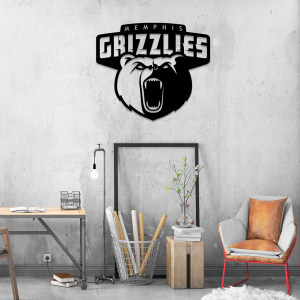 Personalized Memphis Grizzlies Sign V4 NBA Basketball Wall Decor Gift for Fan Custom Metal Sign 3