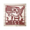 Personalized Military Eagle Sign Home Of The Free Veteran Day Patriotic Decor Gift Custom Metal Sign 2