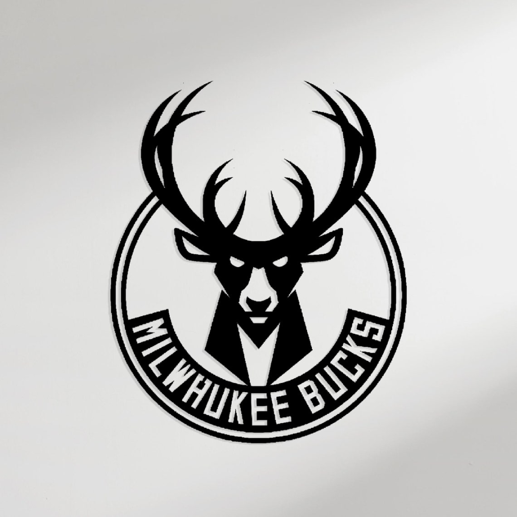 Personalized Milwaukee Bucks Logo Sign NBA Basketball Wall Decor Gift for Fan Custom Metal Sign 1
